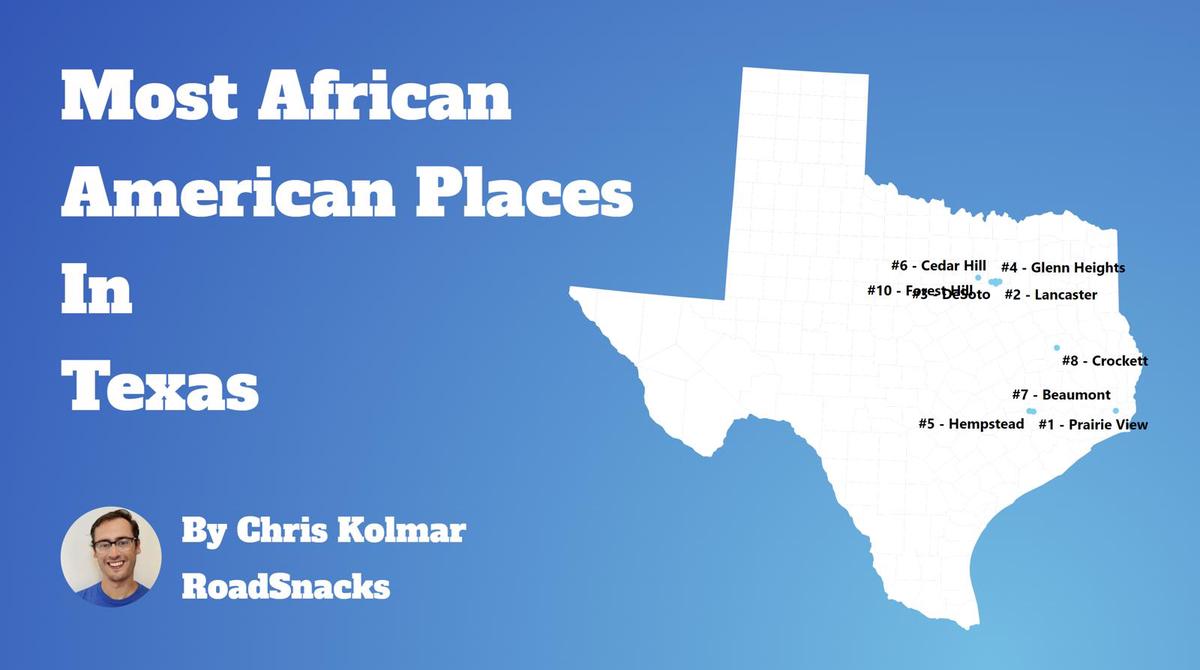 Cities With Highest Black Population In Texas Map