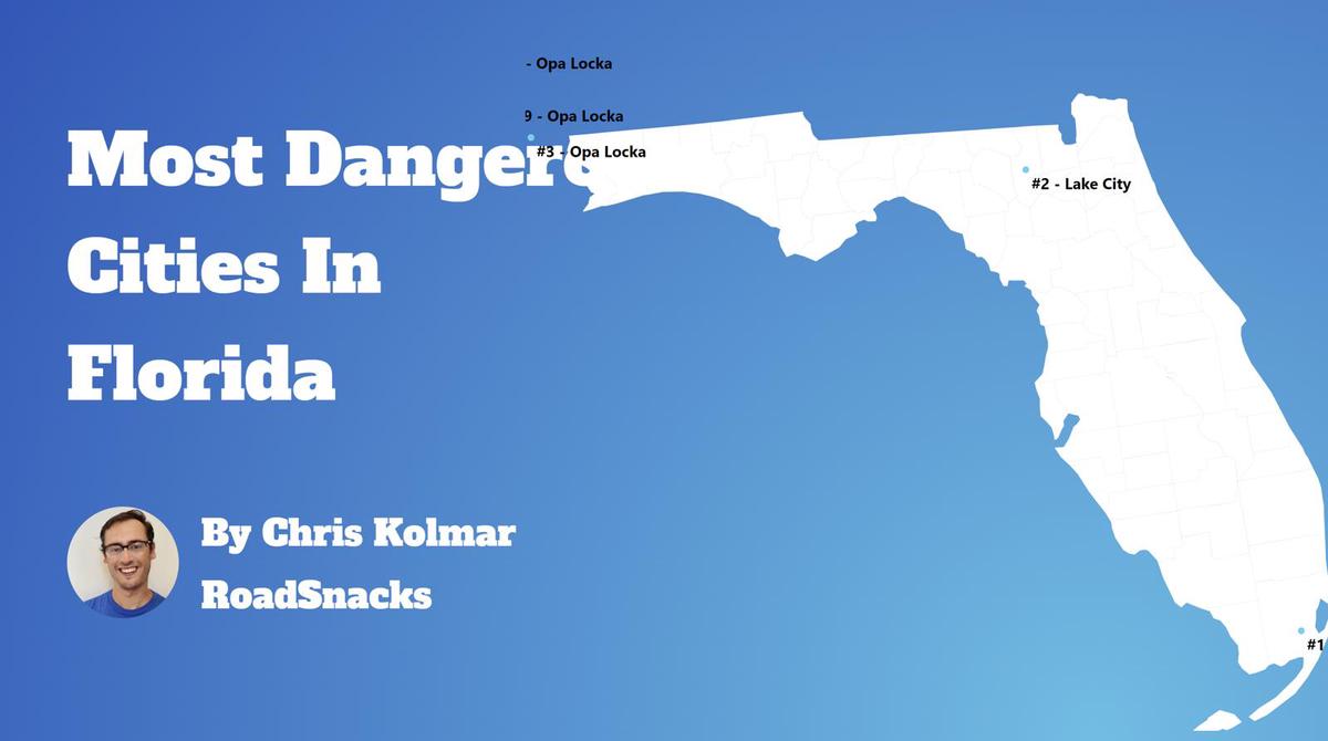 Most Dangerous Cities In Florida Map