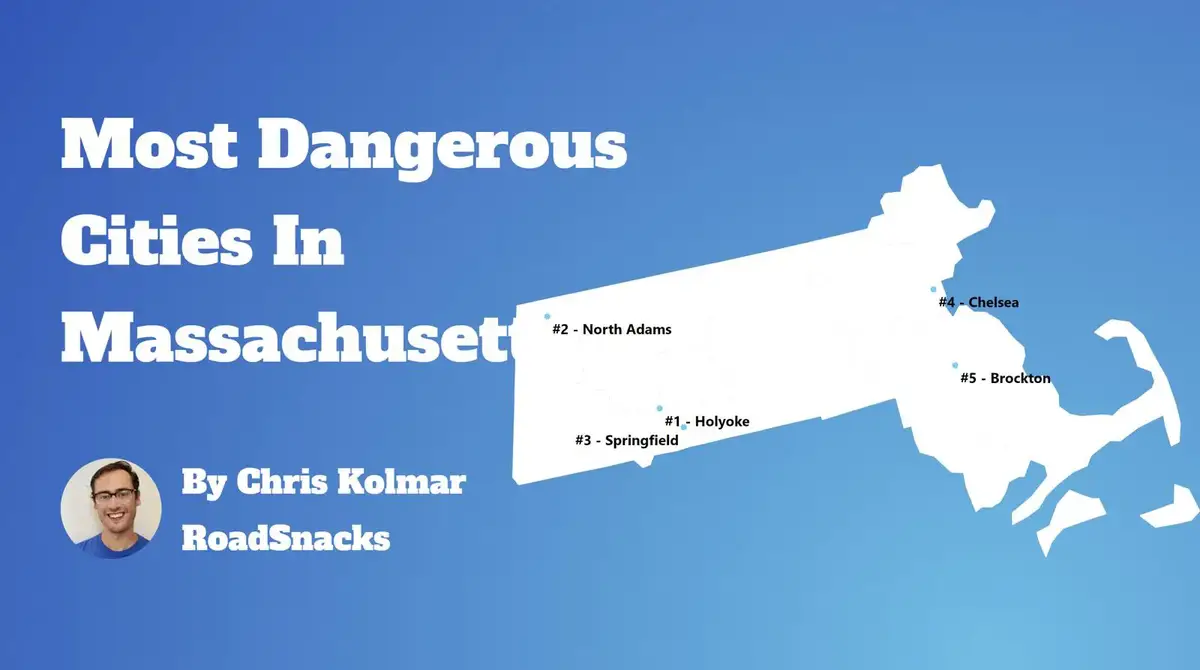 Most Dangerous Cities In Massachusetts Map