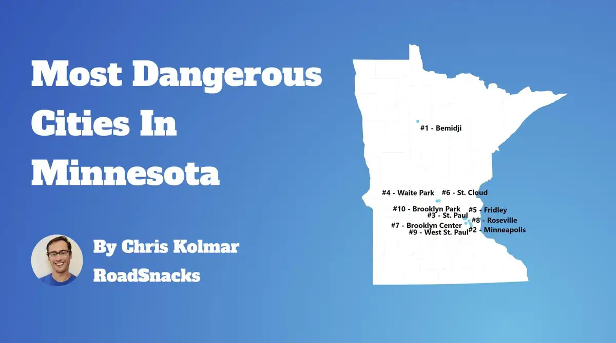 Most Dangerous Cities In Minnesota Map