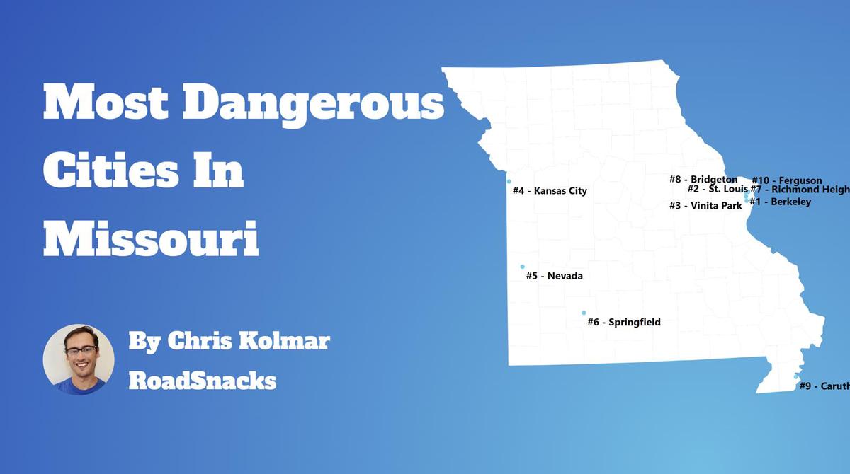 Most Dangerous Cities In Missouri Map