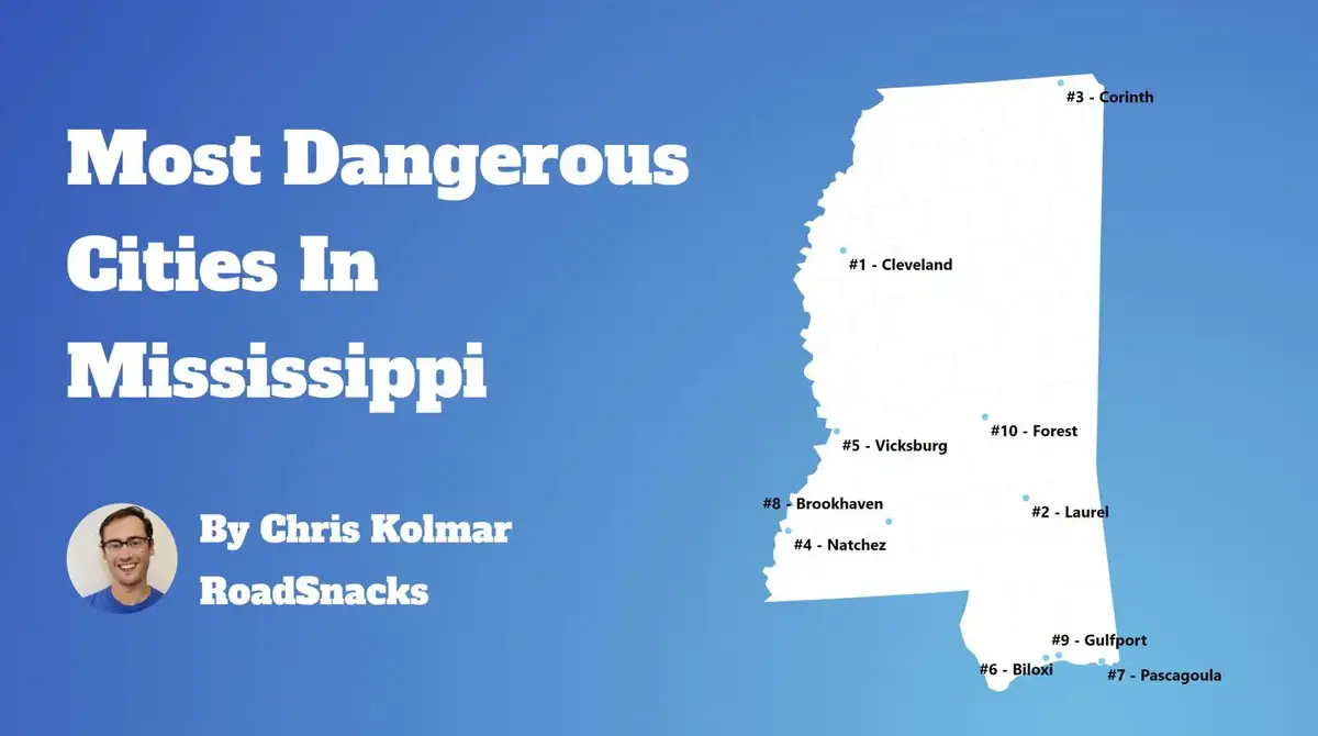 Most Dangerous Cities In Mississippi Map