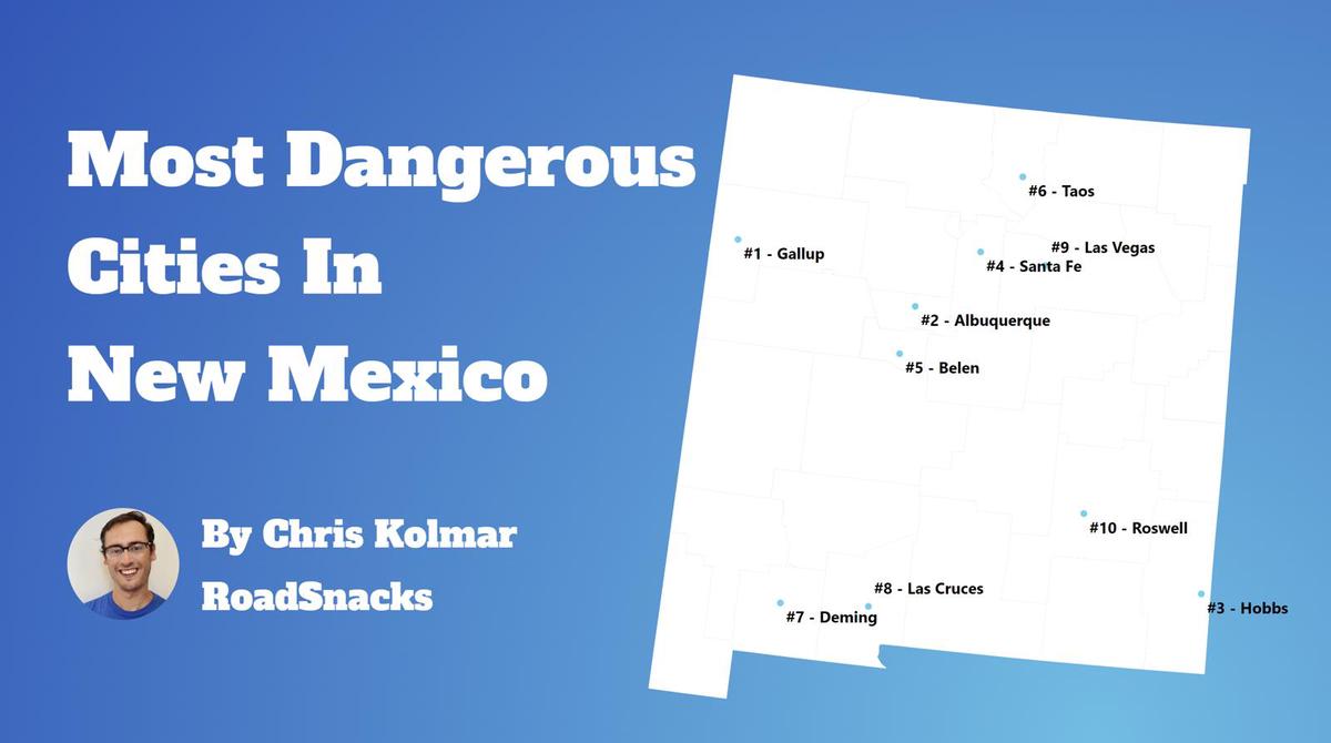 Most Dangerous Cities In New Mexico Map