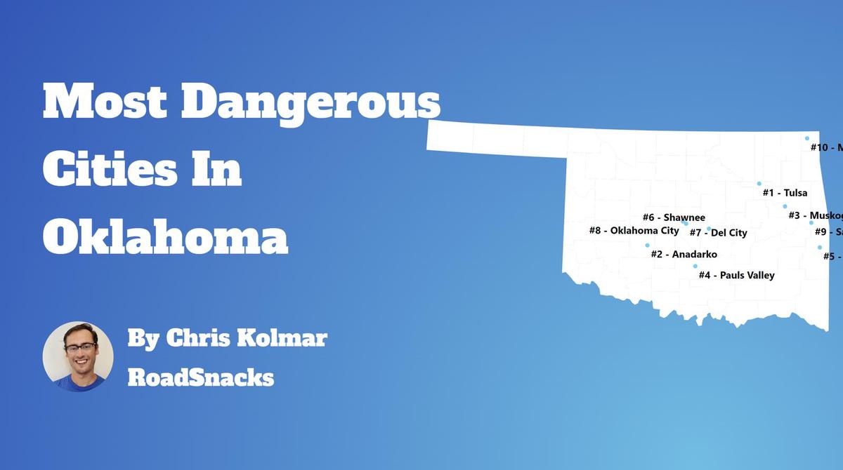 Most Dangerous Cities In Oklahoma Map