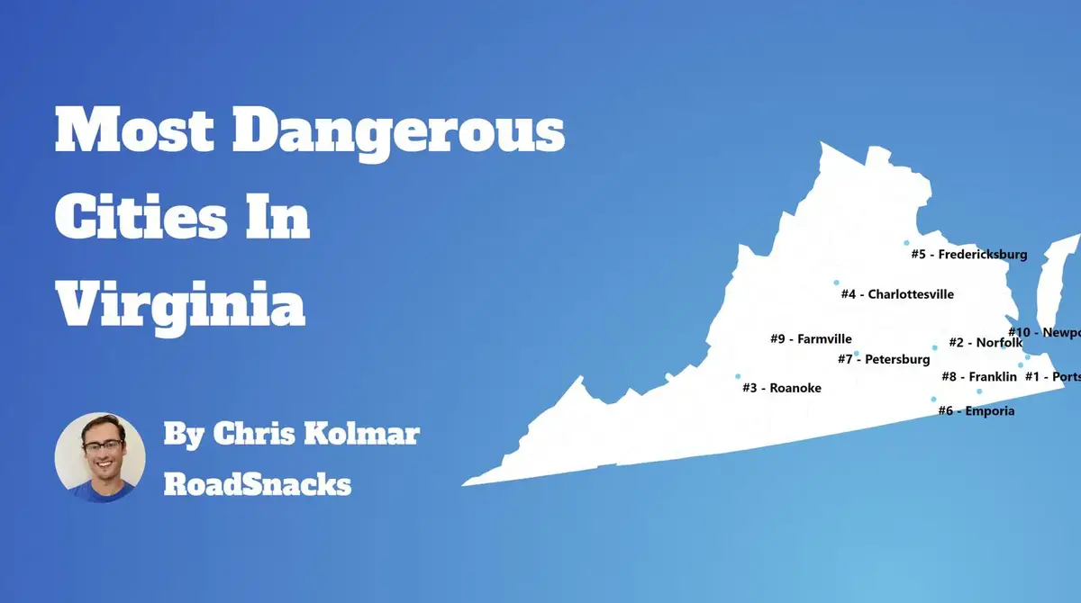 Most Dangerous Cities In Virginia Map