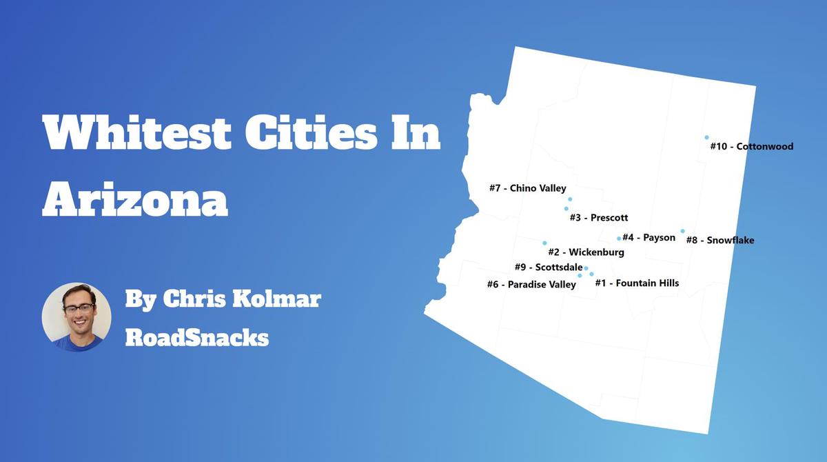 Cities With Highest White Population In Arizona Map