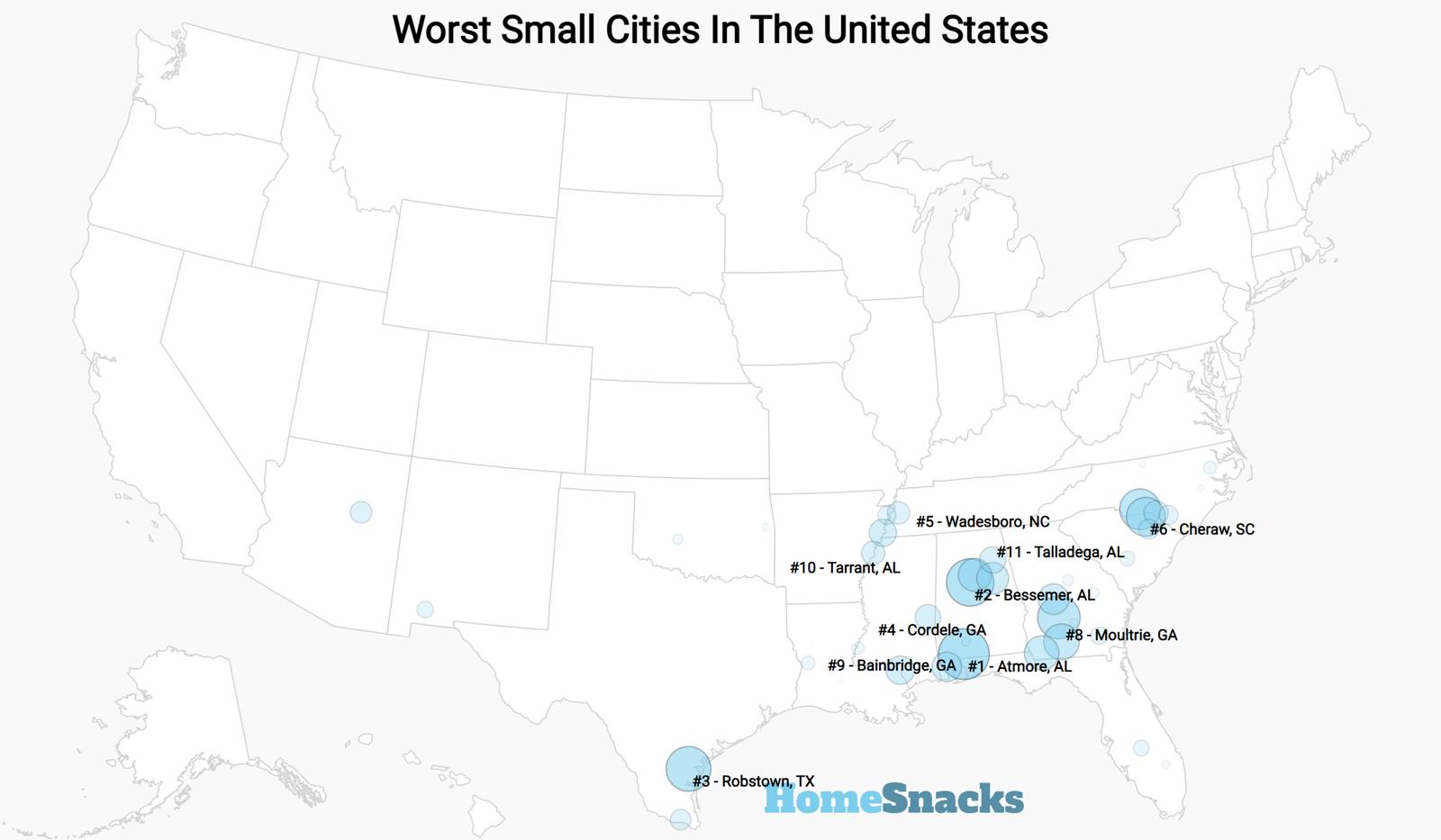 10 Worst Small Cities In The United States [2024] RoadSnacks